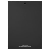 青い鼻のピットブルクリップボード クリップボード (裏面)