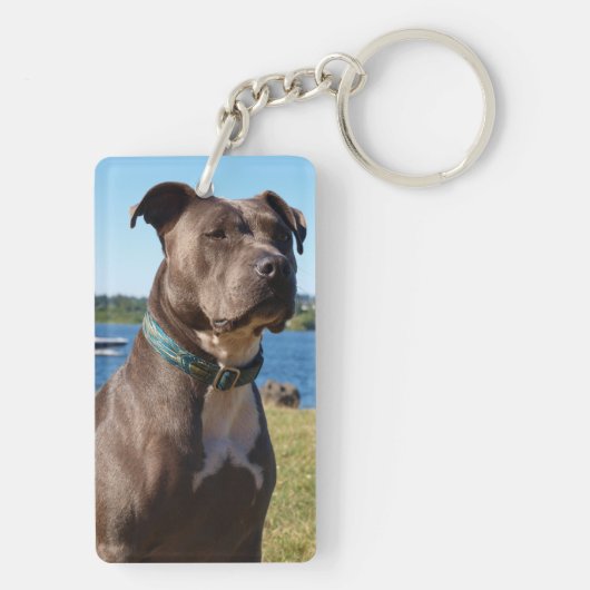 青い鼻 キーホルダー (裏面)