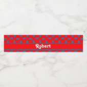 青い龍が赤に付く ペットボトルラベル (シングルラベル)