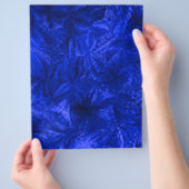 青い005 豊かな深いテクスチャ チラシ (手)