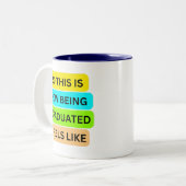 青い2つのトーンマグSO_THIS_IS_HOW_BEING_GRADED_F ツートーンマグカップ (正面左)