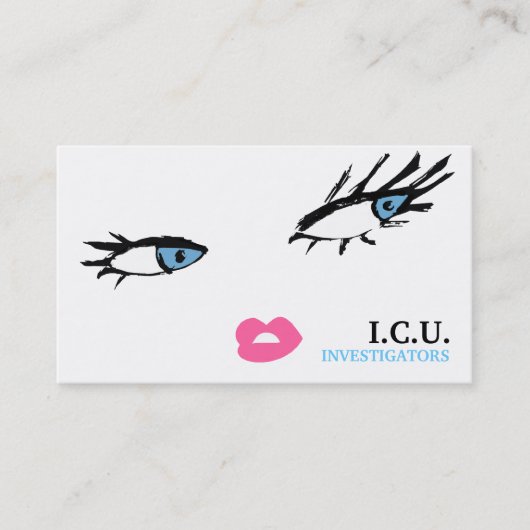 青い311の私立探偵 名刺 (正面)