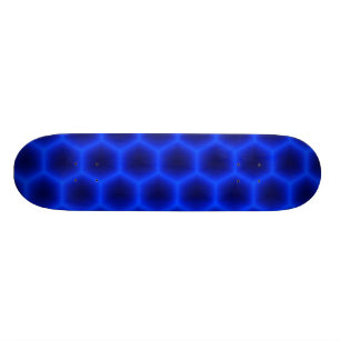青い3D蜜蜂の巣 スケートボード
