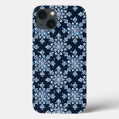 青い3D雪 Case-Mate iPhoneケース (裏面)