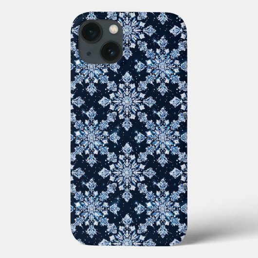 青い3D雪 Case-Mate iPhoneケース (裏面)