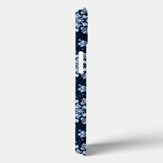 青い3D雪 Case-Mate iPhoneケース (裏面 / 右)
