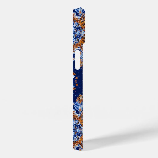 青い3D雪 Case-Mate iPhoneケース (裏面 / 右)