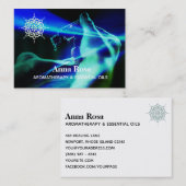 青い*~*のアロマセラピーの人目を引く精油 名刺 (正面/裏面)