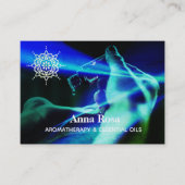 青い*~*のアロマセラピーの人目を引く精油 名刺 (正面)