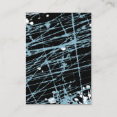 青い(ばちゃばちゃ)跳ねるの星のバーのバルミツワーの披露宴カード エンクロージャーカード (裏面)