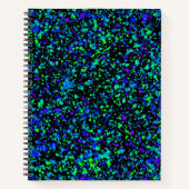 青い（ばちゃばちゃ）跳ねる – ノートブック (正面)