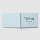 「青い」を称えるメモリアル 命を祝いながら ゲストブック (全面)