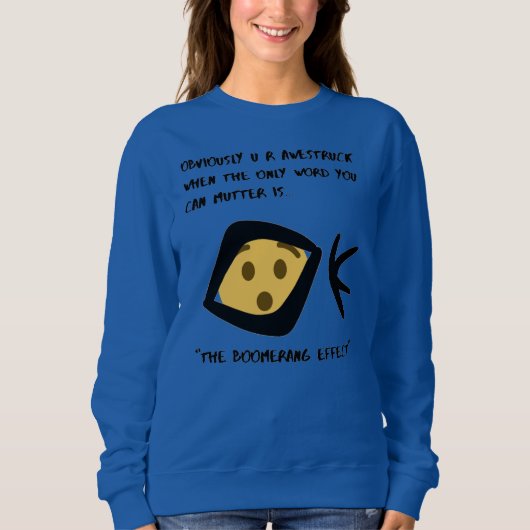 青い「アウェスト」の基本的な変化 スウェットシャツ (正面)