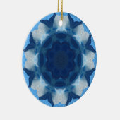 青い"クジラ尾"のパターン! セラミックオーナメント (右)