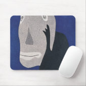 青い マウスパッド (マウス)