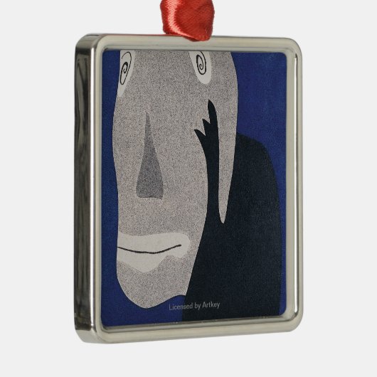 青い メタルオーナメント (右)