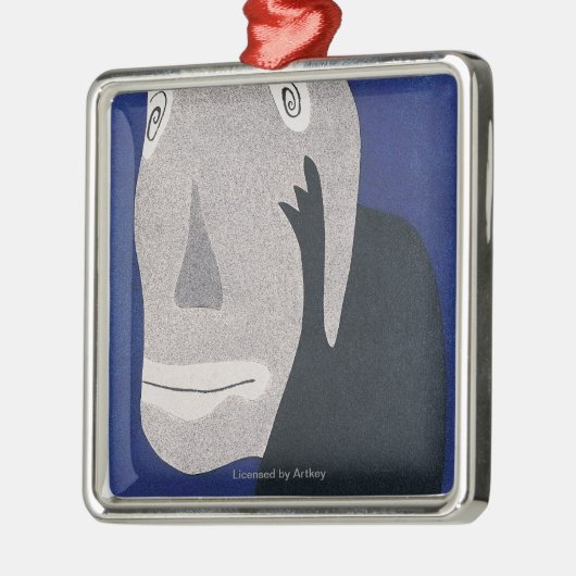 青い メタルオーナメント (左)