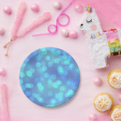 青い《写真》ぼけ味パーティーCakePaperプレート ペーパープレート (パーティー)