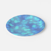 青い《写真》ぼけ味パーティーCakePaperプレート ペーパープレート (アングル)