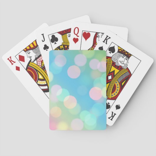 青い《写真》ぼけ味ライトトランプ トランプ (裏面)