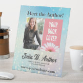 青い《写真》ぼけ味作家ブックの署名またはブックの起動 台座サイン (インサイチュ)