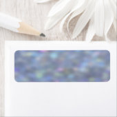 青い《写真》ぼけ味 ラベル (インサイチュ)