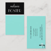 青い 名刺 (正面/裏面)