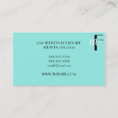 青い 名刺 (裏面)