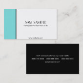 青い 名刺 (正面/裏面)