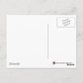 青い「水」モザイクタイルの色合いパターン ポストカード (裏面)