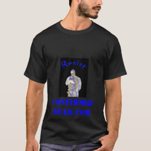 青い、確認されたDead.com Tシャツ