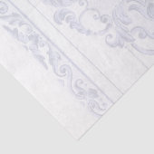 青い(紋章の)フラ・ダ・リスクロールフレーム縁どの分離 薄葉紙 (詳細)