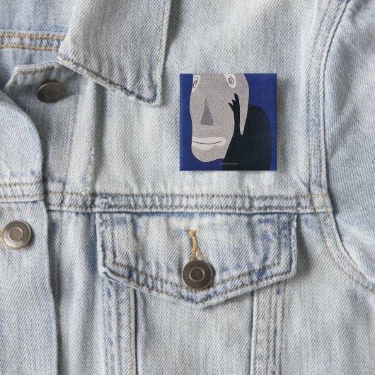 青い 缶バッジ (インサイチュ)