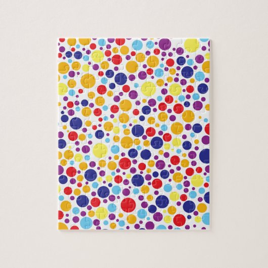 、青い、色盲の誕生日-赤い黄色い、オレンジ ジグソーパズル (縦)