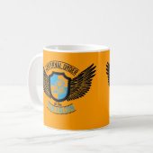 青い《鳥》ハヤブサの友愛会、青い《鳥》ハヤブサ コーヒーマグカップ (正面左)