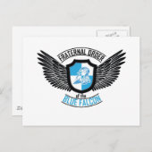 青い《鳥》ハヤブサの友愛会、青い《鳥》ハヤブサ ポストカード (正面/裏面)