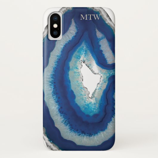 青いAgat Case-Mate iPhoneケース (裏面)