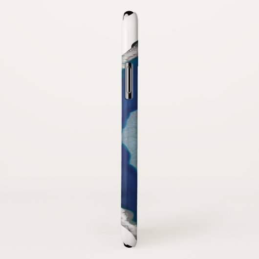 青いAgat Case-Mate iPhoneケース (裏面/右)