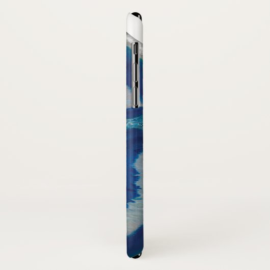 青いAgat Case-Mate iPhoneケース (裏面/左)