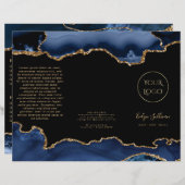 青いagateのパンフレット (正面/裏面)