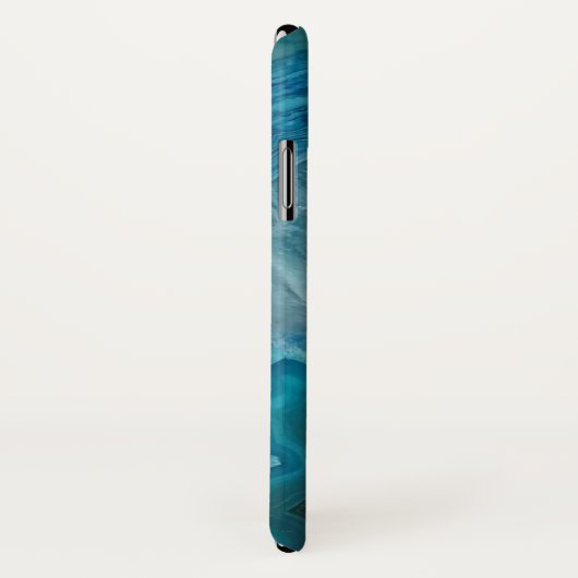 青いAgateモノグラムの iphone Xケース Case-Mate iPhoneケース (裏面/右)