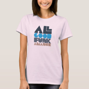 青いAGFAの女の子LS Tシャツ
