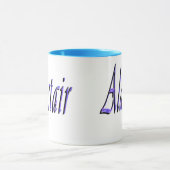 青いAlastair名のロゴ、 マグカップ (中央)