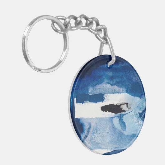 青いAmore II キーホルダー (正面左)