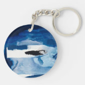 青いAmore II キーホルダー (裏面)