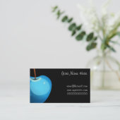 青いAppleのここのあなたの名前、name@hotmail.comwww..。 名刺 (スタンド正面)