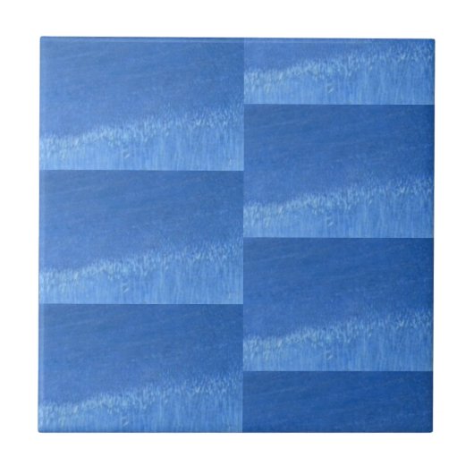 青いAzureジオメトリックデザイナーの装飾タイル タイル (正面)