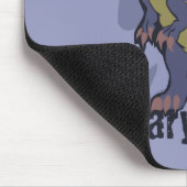 青いBaryonyx マウスパッド (コーナー)