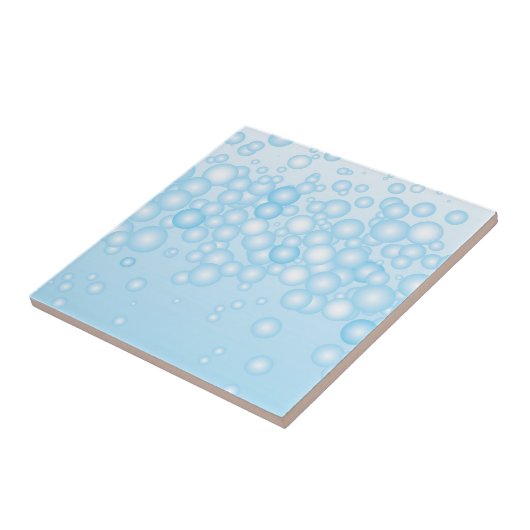 青いBathの泡 タイル (側面)