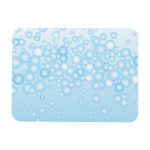 青いBathの泡 マグネット